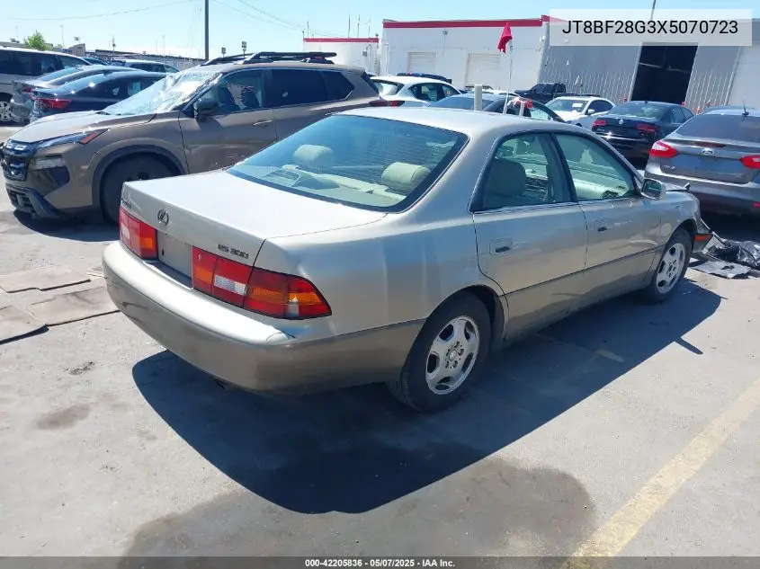 1999 Lexus Es 300 VIN: JT8BF28G3X5070723 Lot: 42205836