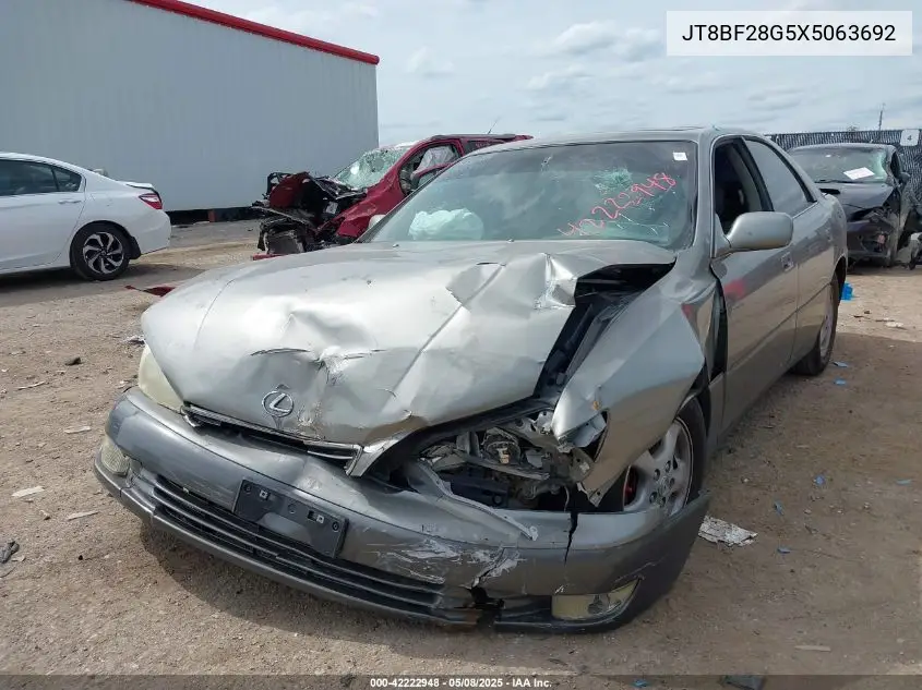 1999 Lexus Es 300 VIN: JT8BF28G5X5063692 Lot: 42222948