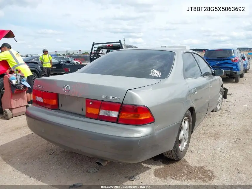 1999 Lexus Es 300 VIN: JT8BF28G5X5063692 Lot: 42222948