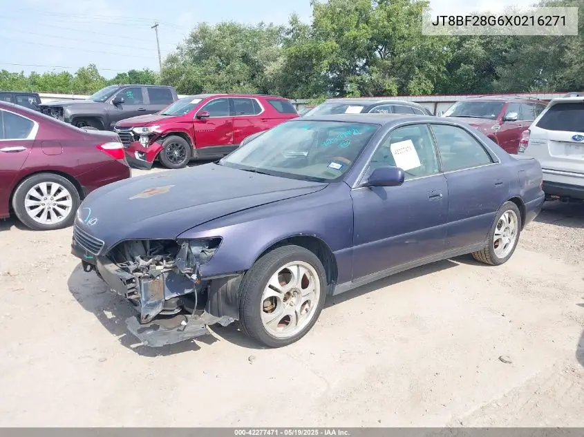 1999 Lexus Es 300 VIN: JT8BF28G6X0216271 Lot: 42277471
