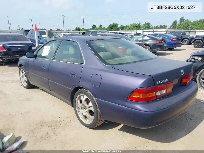 1999 Lexus Es 300 VIN: JT8BF28G6X0216271 Lot: 42277471