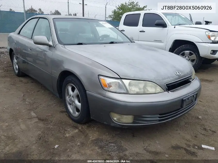 1999 Lexus Es 300 VIN: JT8BF28G0X5060926 Lot: 42419332