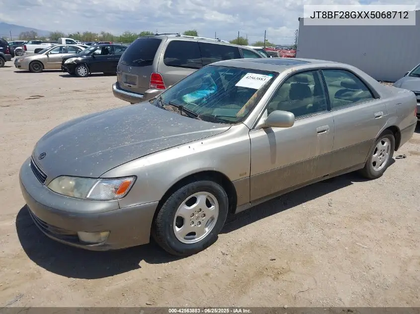1999 Lexus Es 300 VIN: JT8BF28GXX5068712 Lot: 42563883