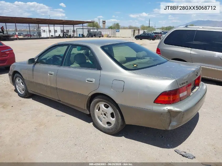 1999 Lexus Es 300 VIN: JT8BF28GXX5068712 Lot: 42563883