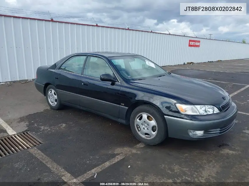 1999 Lexus Es 300 VIN: JT8BF28G8X0202842 Lot: 42563939