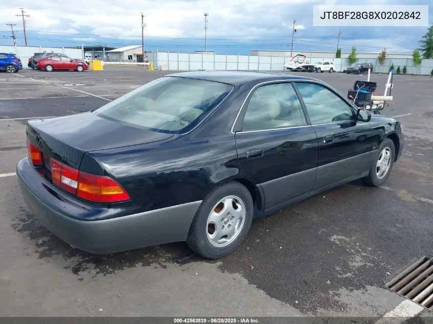 1999 Lexus Es 300 VIN: JT8BF28G8X0202842 Lot: 42563939