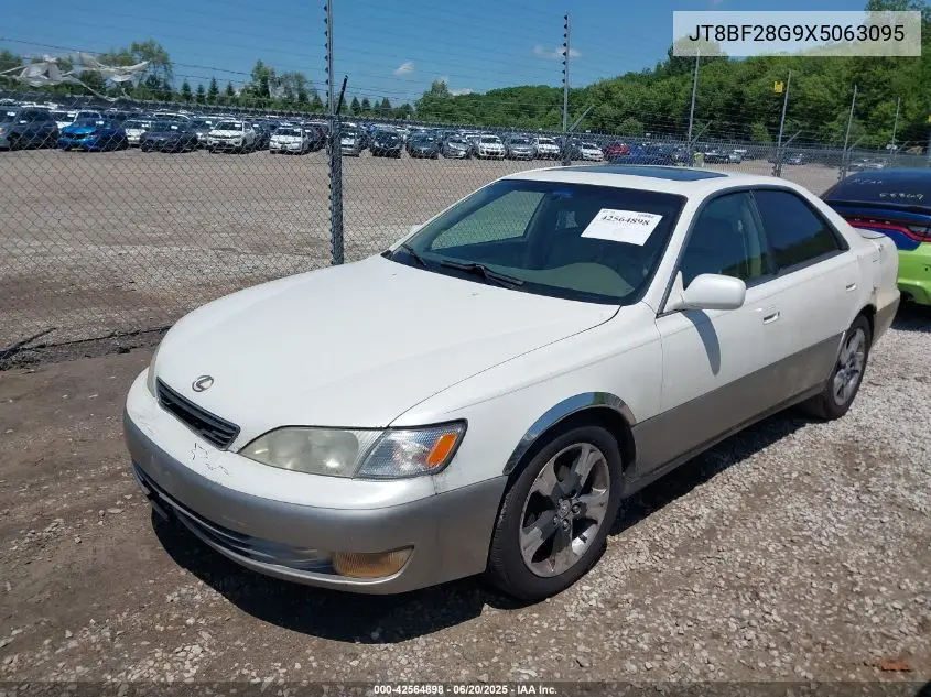 1999 Lexus Es 300 VIN: JT8BF28G9X5063095 Lot: 42564898