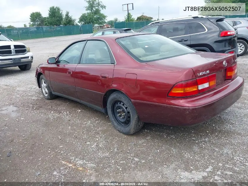 1999 Lexus Es 300 VIN: JT8BF28G6X5052507 Lot: 42606254