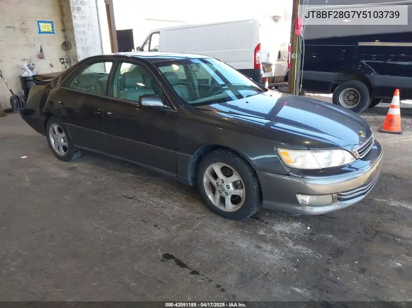 2000 Lexus Es 300 VIN: JT8BF28G7Y5103739 Lot: 42051189