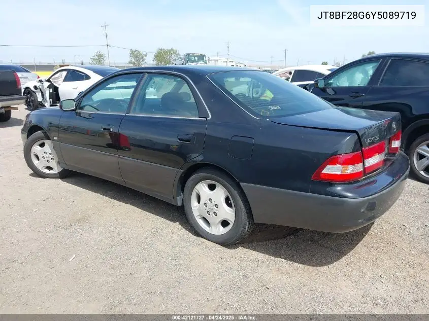 2000 Lexus Es 300 VIN: JT8BF28G6Y5089719 Lot: 42121727
