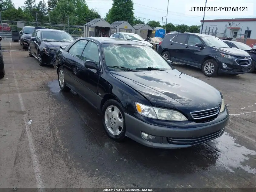 2000 Lexus Es 300 VIN: JT8BF28G4Y0268421 Lot: 42177441