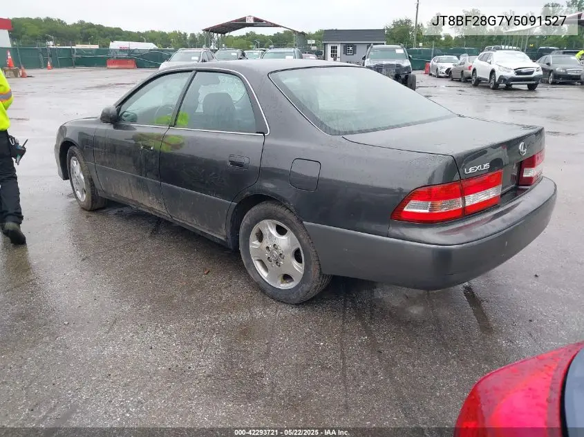 2000 Lexus Es 300 VIN: JT8BF28G7Y5091527 Lot: 42293721