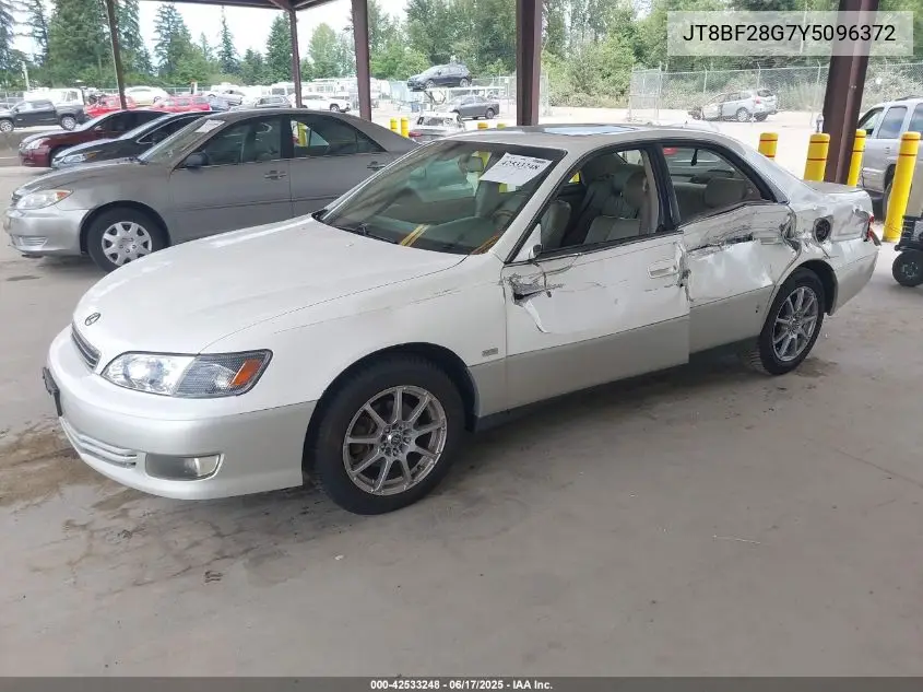 2000 Lexus Es 300 VIN: JT8BF28G7Y5096372 Lot: 42533248