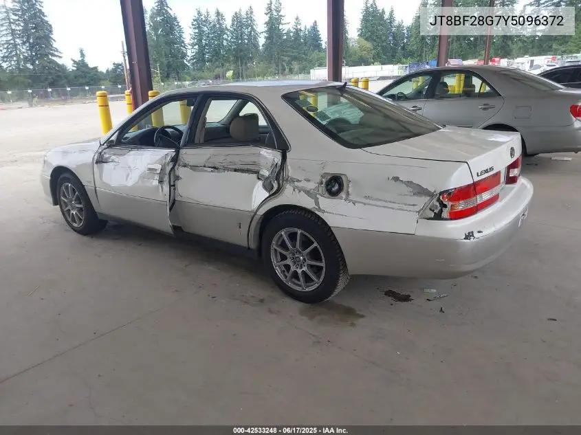 2000 Lexus Es 300 VIN: JT8BF28G7Y5096372 Lot: 42533248