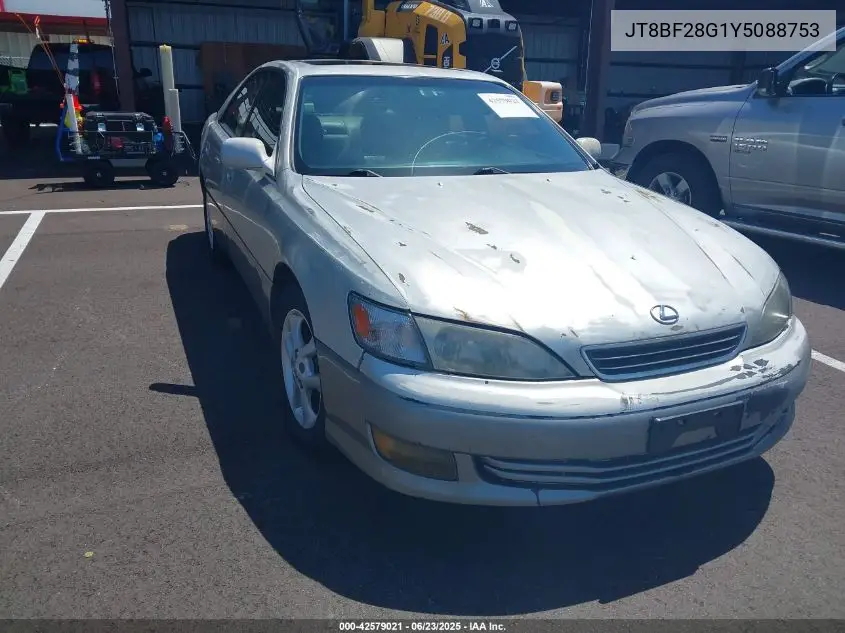 2000 Lexus Es 300 VIN: JT8BF28G1Y5088753 Lot: 42579021