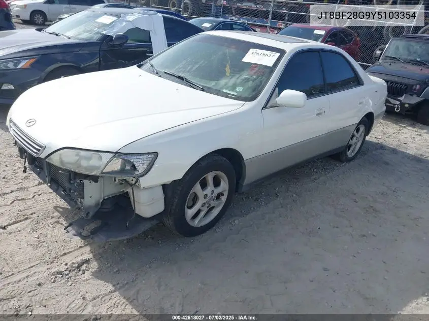 2000 Lexus Es 300 VIN: JT8BF28G9Y5103354 Lot: 42618027