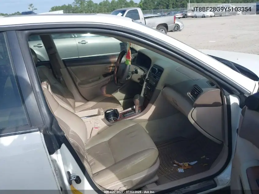 2000 Lexus Es 300 VIN: JT8BF28G9Y5103354 Lot: 42618027