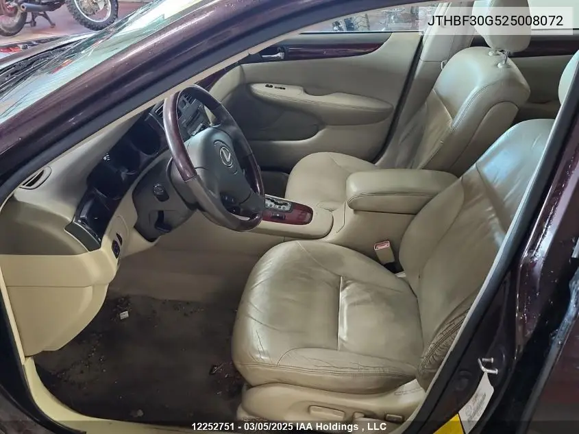2002 Lexus Es 300 VIN: JTHBF30G525008072 Lot: 12252751