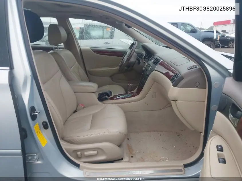 2002 Lexus Es 300 300 VIN: JTHBF30G820025896 Lot: 42175343