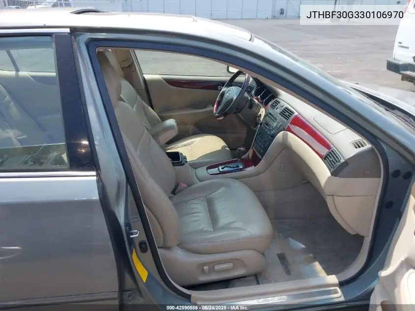 2003 Lexus Es 300 VIN: JTHBF30G330106970 Lot: 42590586