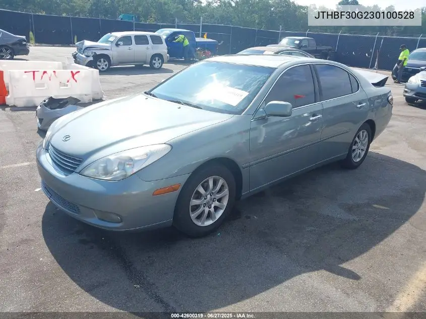 2003 Lexus Es 300 VIN: JTHBF30G230100528 Lot: 42600319