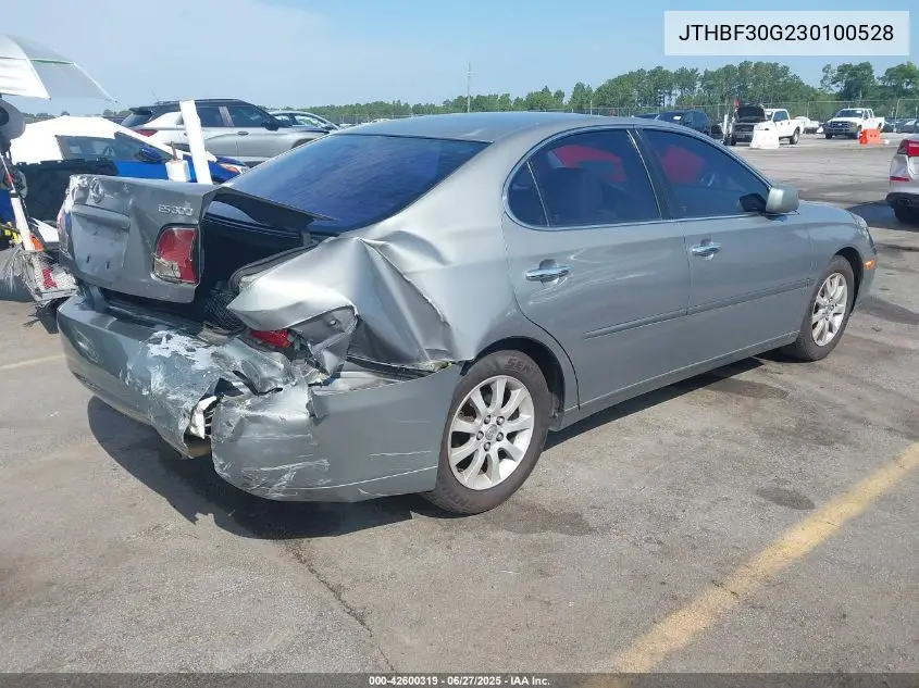 2003 Lexus Es 300 VIN: JTHBF30G230100528 Lot: 42600319