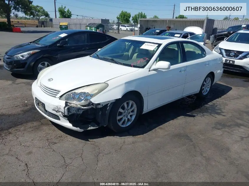 2003 Lexus Es 300 VIN: JTHBF30G636000607 Lot: 42604819