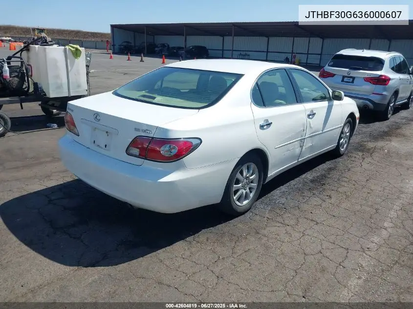 2003 Lexus Es 300 VIN: JTHBF30G636000607 Lot: 42604819