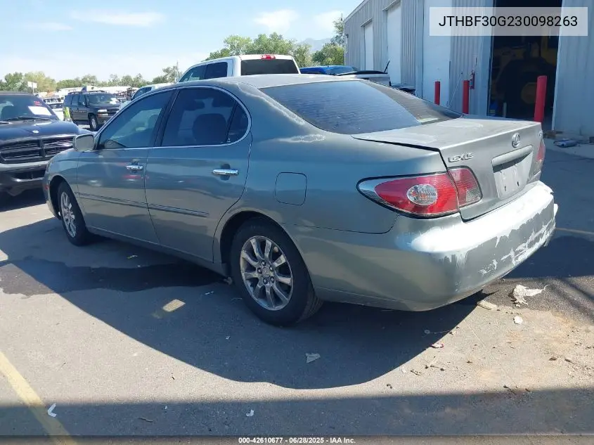 2003 Lexus Es 300 VIN: JTHBF30G230098263 Lot: 42610677