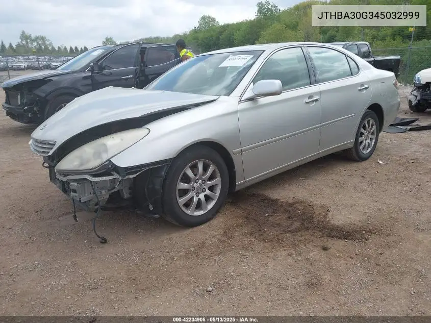 2004 Lexus Es 330 VIN: JTHBA30G345032999 Lot: 42234905