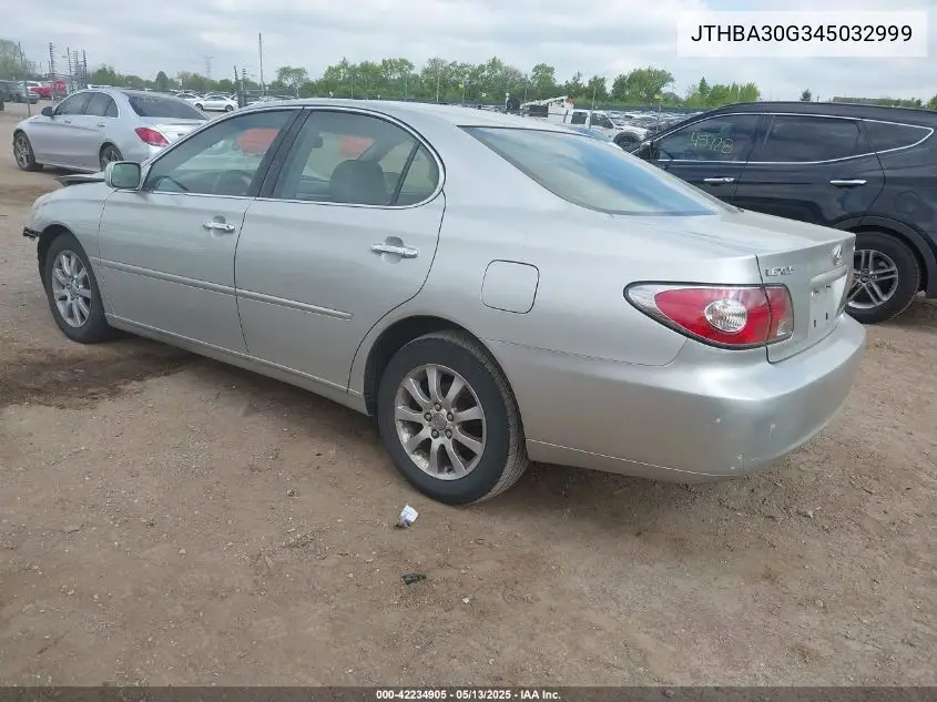 2004 Lexus Es 330 VIN: JTHBA30G345032999 Lot: 42234905