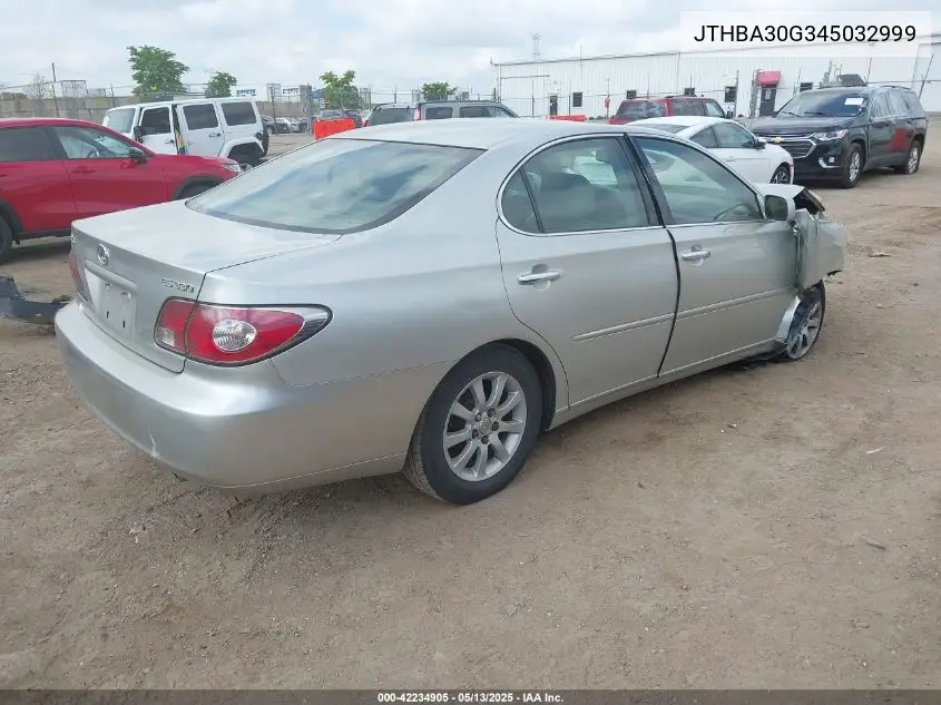 2004 Lexus Es 330 VIN: JTHBA30G345032999 Lot: 42234905