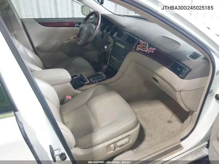 2004 Lexus Es 330 VIN: JTHBA30G245025185 Lot: 42257597
