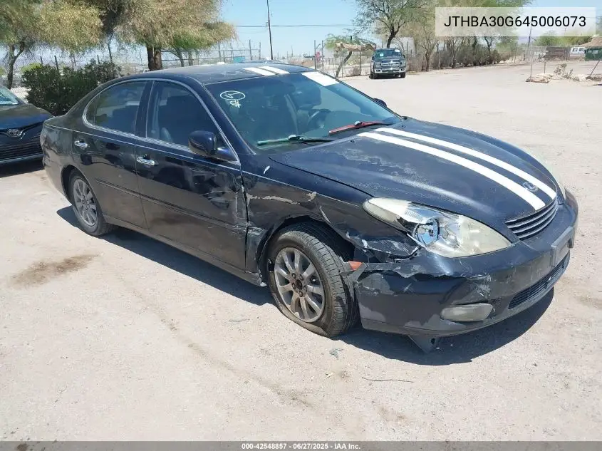 2004 Lexus Es 330 VIN: JTHBA30G645006073 Lot: 42548857