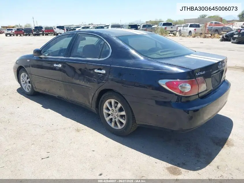 2004 Lexus Es 330 VIN: JTHBA30G645006073 Lot: 42548857