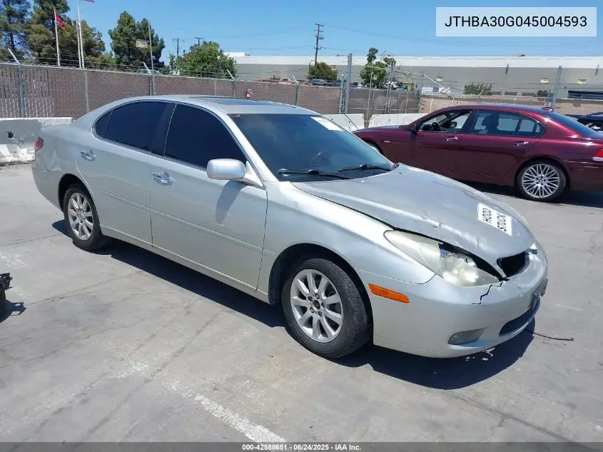 2004 Lexus Es 330 VIN: JTHBA30G045004593 Lot: 42588651