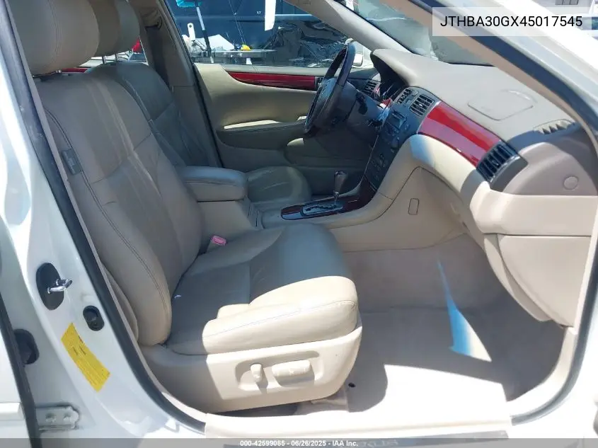 2004 Lexus Es 330 VIN: JTHBA30GX45017545 Lot: 42599085