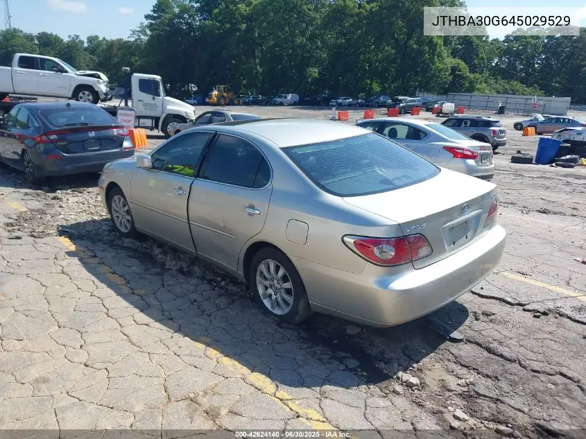2004 Lexus Es VIN: JTHBA30G645029529 Lot: 42624140