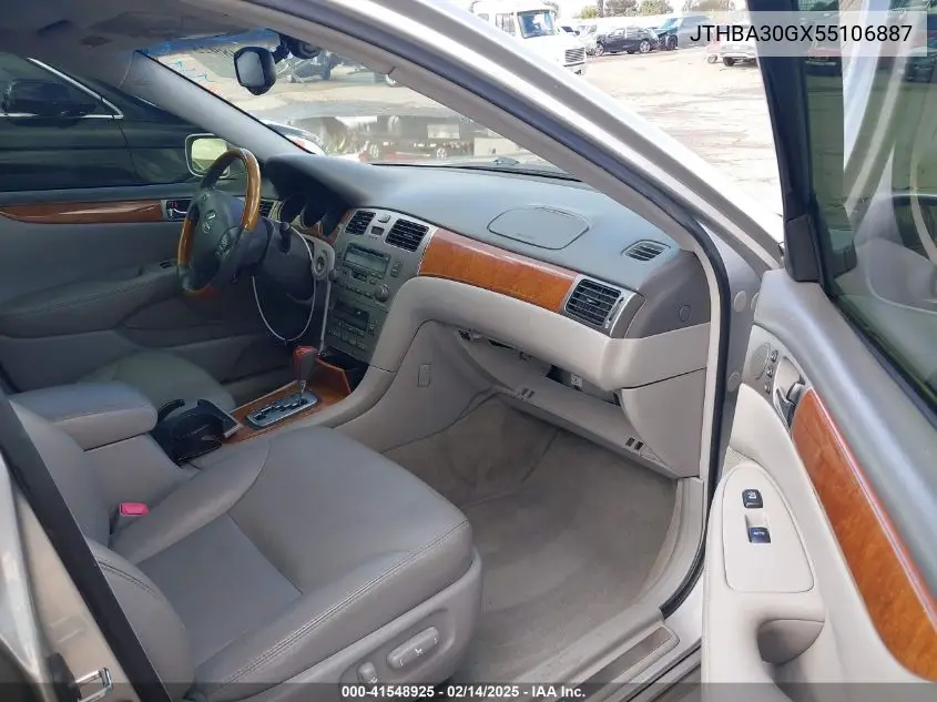 2005 Lexus Es 330 VIN: JTHBA30GX55106887 Lot: 41548925