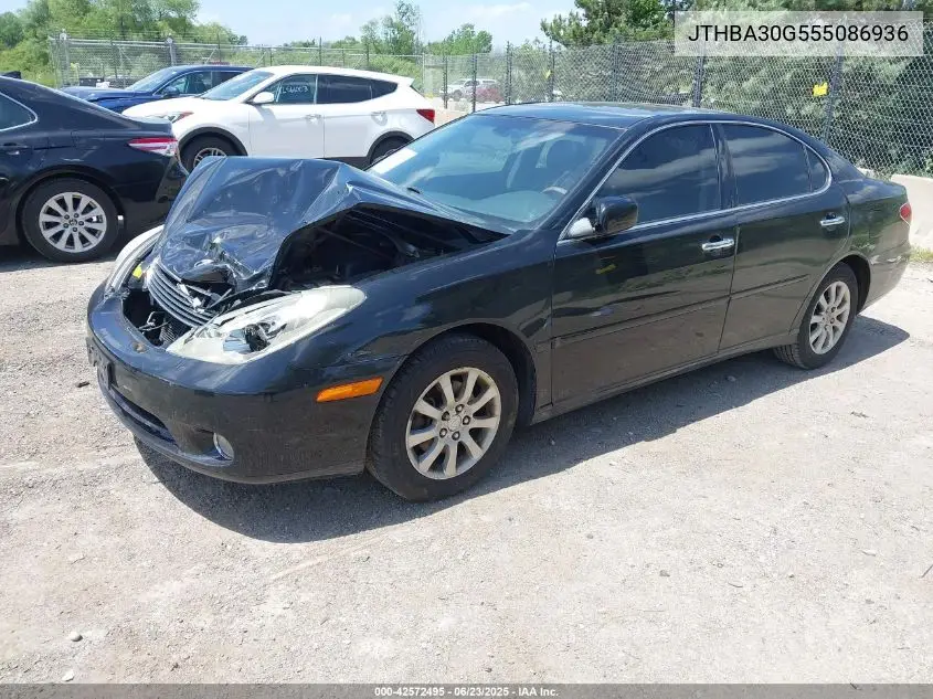 2005 Lexus Es 330 VIN: JTHBA30G555086936 Lot: 42572495