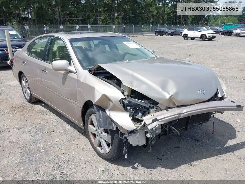 2005 Lexus Es 330 VIN: JTHBA30G955085868 Lot: 42586900