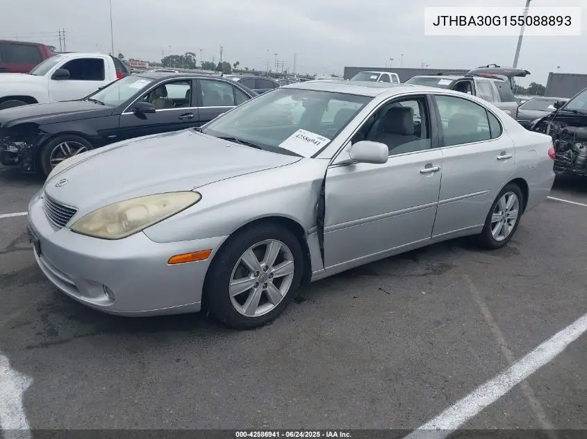 2005 Lexus Es 330 VIN: JTHBA30G155088893 Lot: 42586941