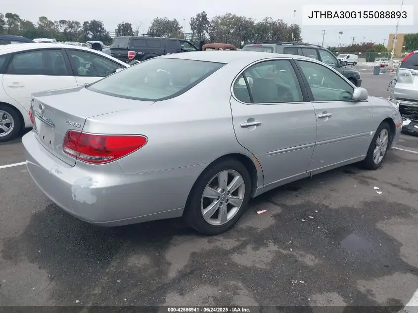 2005 Lexus Es 330 VIN: JTHBA30G155088893 Lot: 42586941