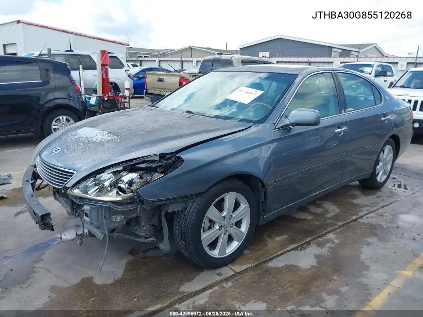 2005 Lexus Es 330 VIN: JTHBA30G855120268 Lot: 42596972