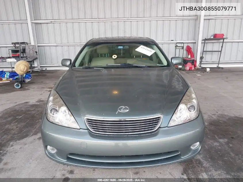 2005 Lexus Es 330 VIN: JTHBA30G855079771 Lot: 42611686