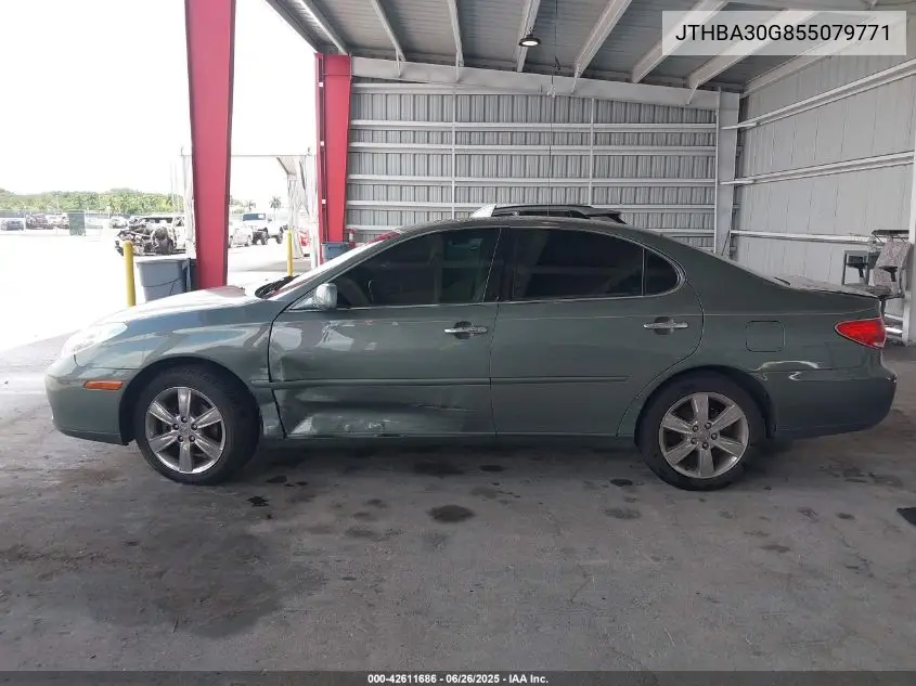 2005 Lexus Es 330 VIN: JTHBA30G855079771 Lot: 42611686