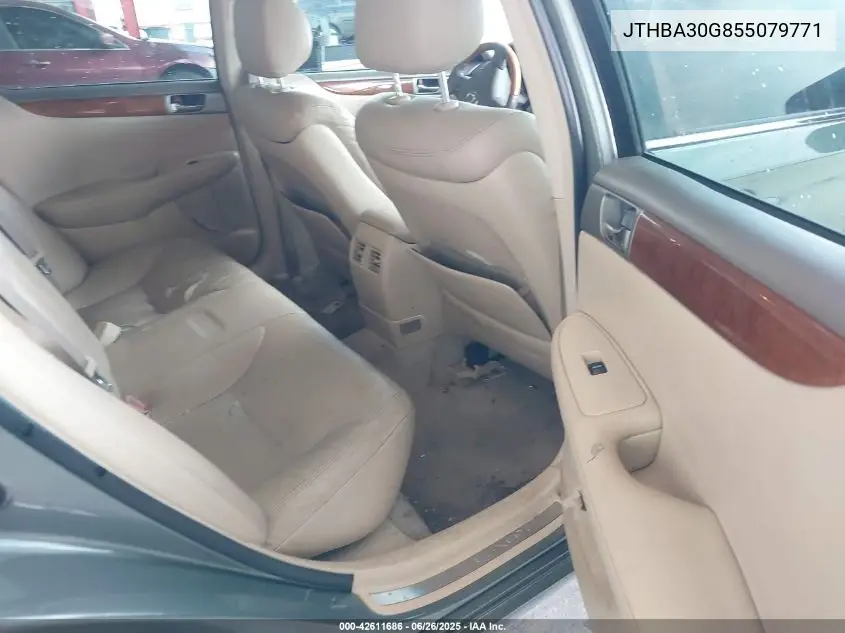 2005 Lexus Es 330 VIN: JTHBA30G855079771 Lot: 42611686