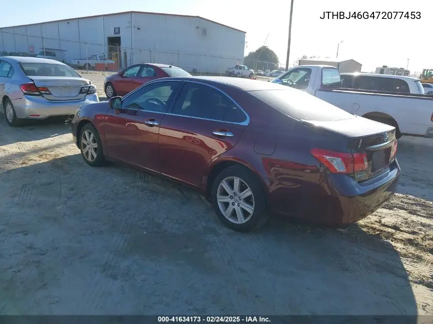 2007 Lexus Es 350 VIN: JTHBJ46G472077453 Lot: 41634173