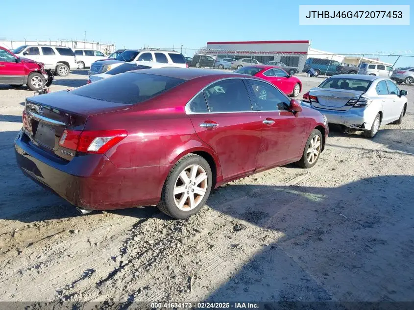 2007 Lexus Es 350 VIN: JTHBJ46G472077453 Lot: 41634173