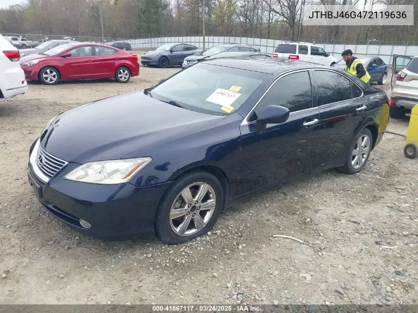 2007 Lexus Es 350 VIN: JTHBJ46G472119636 Lot: 41867117